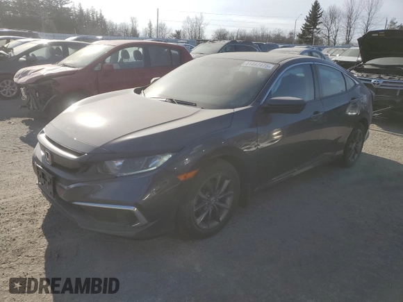 2021 Honda Civic Sedan EX with VIN 2HGFC2F7XMH014105, listed as a Copart auction lot 41447475 with 28,790 mi miles and Salvage Title. Bid and sale history available at carsss.com. Image 1.