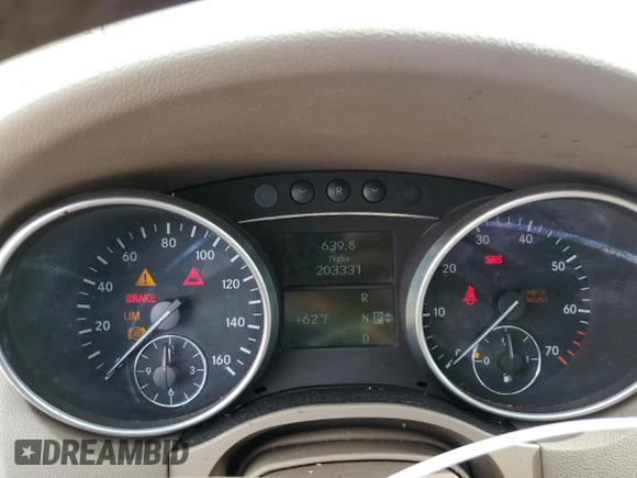 2006 Mercedes-Benz M 350 with VIN 4JGBB86E76A019065, listed as a Copart auction lot 49798785 with 203,331 mi miles and Salvage Title. Bid and sale history available at DreamBid. Image 9.