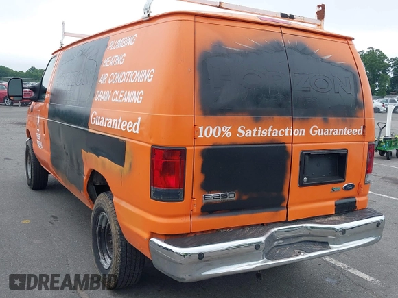 2014 Ford Econoline Cargo Commercial with VIN 1FTNE2EW3EDA64940, listed as a IAAI auction lot 42475161 with 188,421 mi miles and . Bid and sale history available at DreamBid. Image 3.