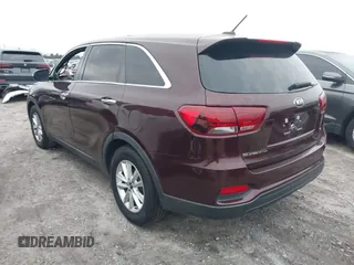 2020 Kia Sorento LX V6 with VIN 5XYPG4A55LG633717, listed as a IAAI auction lot 41594355 with 1 mi miles. Bid and sale history available at carsss.com. Image 3.