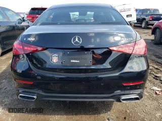 2024 Mercedes-Benz C 300 with VIN W1KAF4HB8RR156396, listed as a Copart auction lot 48219474 with 2,573 mi miles and Salvage Title. Bid and sale history available at DreamBid. Image 6.