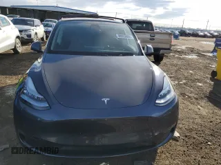 2021 Tesla Model Y Long Range with VIN 5YJYGDEE2MF065398, listed as a Copart auction lot 89352855 with 46,144 mi miles and Salvage Title. Bid and sale history available at DreamBid. Image 5.