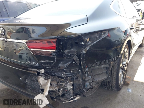 2019 Lexus LS 500 with VIN JTHC51FF6K5005658, listed as a IAAI auction lot 42593636 with 99,055 mi miles and . Bid and sale history available at DreamBid. Image 6.