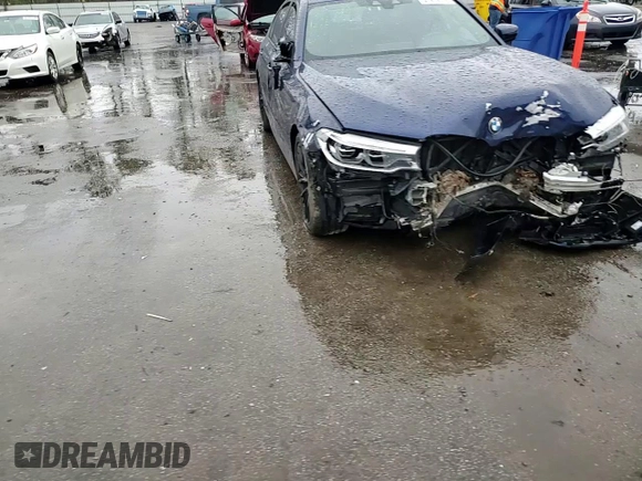 2019 BMW 5 Series 540i xDrive with VIN WBAJE7C56KWW17843, listed as a Copart auction lot 41979375 with Not Provided miles and Salvage Title. Bid and sale history available at DreamBid. Image 13.