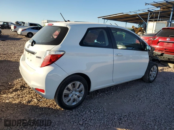 2014 Toyota Yaris L with VIN VNKJTUD33EA006603, listed as a Copart auction lot 88145705 with 123,299 mi miles and Salvage Title. Bid and sale history available at carsss.com. Image 3.