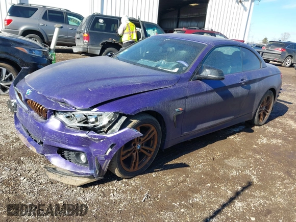 2014 BMW 4 Series 428i xDrive with VIN WBA3T1C58EPS98939, listed as a IAAI auction lot 41649313 with 35,994 mi miles and . Bid and sale history available at carsss.com. Image 18.