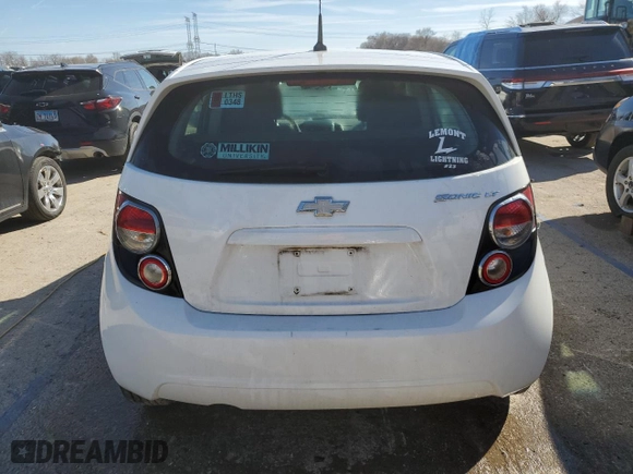 2013 Chevrolet Sonic LT with VIN 1G1JC6SH9D4186033, listed as a Copart auction lot 48147375 with 116,585 mi miles and Salvage Title. Bid and sale history available at carsss.com. Image 6.
