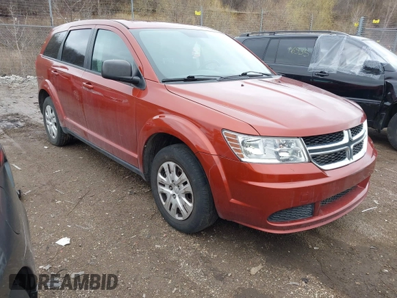 2014 Dodge Journey American Value Pkg with VIN 3C4PDCAB7ET192838, listed as a IAAI auction lot 41917129 with 141,286 mi miles. Bid and sale history available at carsss.com. Image 1.