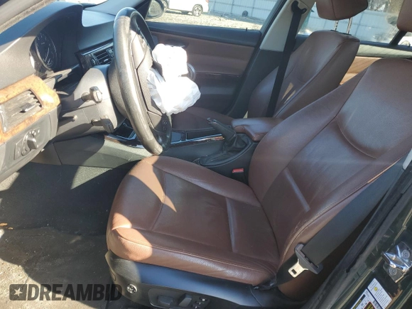 2008 BMW 3 Series 328xi with VIN WBAVC73558KX91670, listed as a Copart auction lot 45142735 with 0 mi miles and Salvage Title. Bid and sale history available at carsss.com. Image 7.