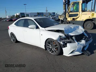 2015 Lexus IS 250 with VIN JTHBF1D21F5072764, listed as a IAAI auction lot 41708624 with 135,100 mi miles. Bid and sale history available at carsss.com. Image 1.