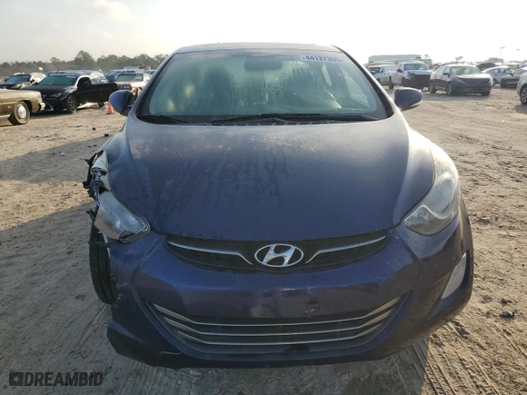 2013 Hyundai Elantra Limited with VIN 5NPDH4AE5DH232677, listed as a Copart auction lot 44137355 with 97,070 mi miles and Salvage Title. Bid and sale history available at carsss.com. Image 5.