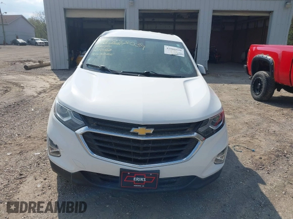 2020 Chevrolet Equinox LT with VIN 3GNAXKEV7LL262385, listed as a IAAI auction lot 41888039 with 53,558 mi miles. Bid and sale history available at carsss.com. Image 12.