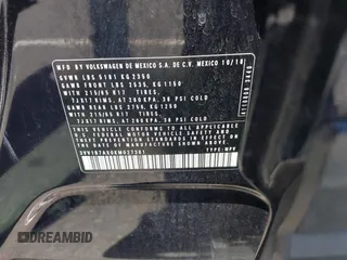 2019 Volkswagen Tiguan S с VIN 3VV1B7AX0KM027381, выставлен на аукционе IAAI как лот 42332275 с пробегом 48 632 миль миль и . История ставок и продаж доступна на DreamBid. Изображение 9.