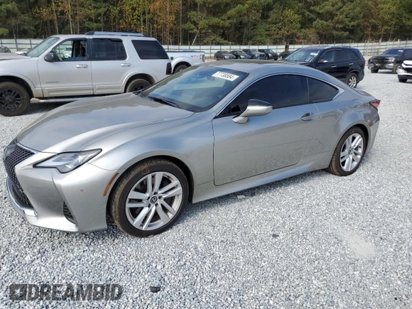 2024 Lexus RC with VIN JTHDA5BC2R5012782, listed as a Copart auction lot 77738584 with 4,192 mi miles and Salvage Title. Bid and sale history available at carsss.com. Image 1.