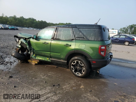 2023 Ford Bronco Sport Outer Banks with VIN 3FMCR9C66PRD86677, listed as a Copart auction lot 60369875 with Not provided miles and Salvage title. Bid and sale history available at DreamBid. Image 2.