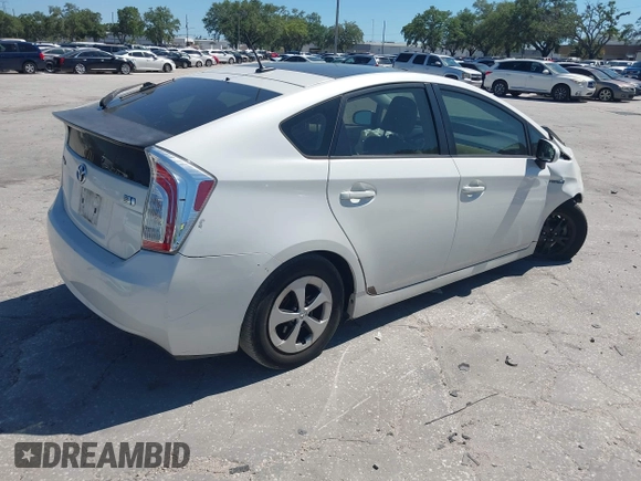 2012 Toyota Prius One with VIN JTDKN3DUXC5463795, listed as a IAAI auction lot 41977678 with 121,190 mi miles and . Bid and sale history available at DreamBid. Image 4.