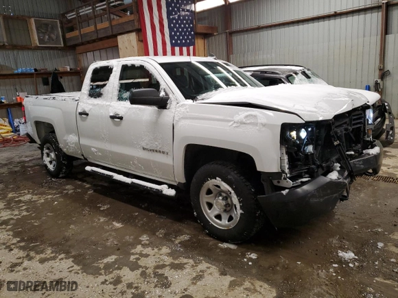 2019 Chevrolet Silverado 1500 LD Work Truck with VIN 2GCVKNECXK1225064, listed as a Copart auction lot 45988625 with 44,536 mi miles and Salvage Title. Bid and sale history available at carsss.com. Image 4.