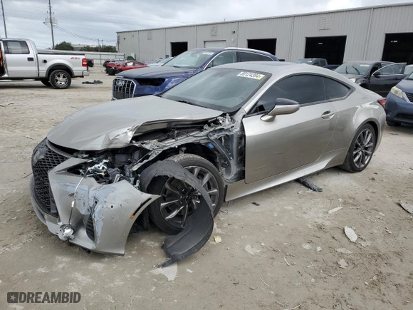 2019 Lexus RC with VIN JTHHA5BC4K5009180, listed as a Copart auction lot 80124384 with 72,651 mi miles and Salvage Title. Bid and sale history available at carsss.com. Image 1.