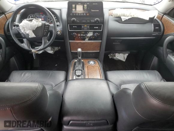 2021 Nissan Armada SL with VIN JN8AY2BAXM9370571, listed as a Copart auction lot 83081584 with 77,776 mi miles and Salvage Title. Bid and sale history available at carsss.com. Image 8.