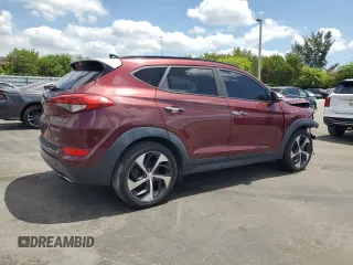 2016 Hyundai Tucson Limited z VIN KM8J33A25GU140802, wystawiony jako Copart lot #56249745 z przebiegiem 86 976 mil mil oraz Szkoda całkowita • Salvage title. Historia ofert i sprzedaży dostępna na DreamBid. Obrazek 3.