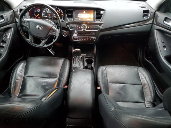 2015 Kia Cadenza Premium with VIN KNALN4D70F5174298, listed as a Copart auction lot 86166864 with 136,880 mi miles and Clean Title. Bid and sale history available at carsss.com. Image 8.