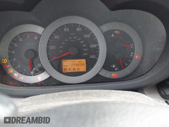 2010 Toyota RAV4 with VIN JTMJF4DV4A5024189, listed as a IAAI auction lot 41999657 with 174,696 mi miles. Bid and sale history available at carsss.com. Image 7.