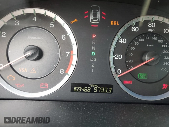 2008 Honda Accord EX-L z VIN 1HGCP26838A038248, wystawiony jako Copart lot #57145655 z przebiegiem 169 468 mil mil oraz Szkoda całkowita • Salvage title. Historia ofert i sprzedaży dostępna na DreamBid. Obrazek 9.