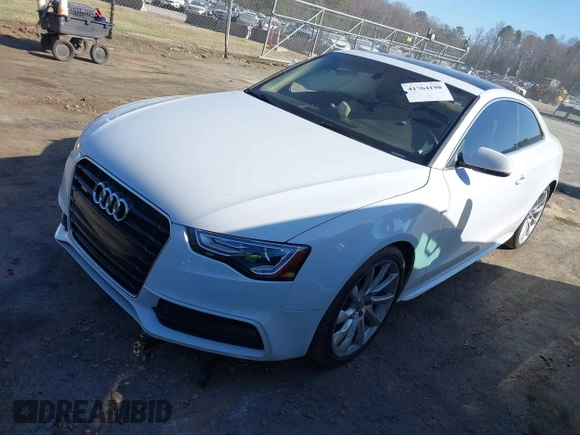 2016 Audi A5 Premium Plus with VIN WAUM2AFR2GA056868, listed as a IAAI auction lot 41764198 with 106,751 mi miles. Bid and sale history available at carsss.com. Image 17.