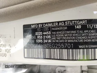 2014 Mercedes-Benz C 250 Sport with VIN WDDGF4HB0EG255701, listed as a IAAI auction lot 42213602 with 107,102 mi miles and . Bid and sale history available at carsss.com. Image 9.