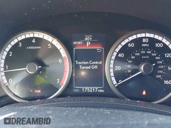 2017 Lexus NX with VIN JTJBARBZ9H2120463, listed as a IAAI auction lot 41762621 with 175,217 mi miles. Bid and sale history available at carsss.com. Image 7.