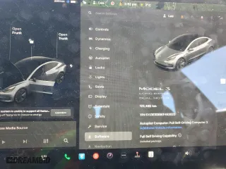 2019 Tesla Model 3 Long Range with VIN 5YJ3E1EB8KF452023, listed as a Copart auction lot 47389285 with 123,488 mi miles and Salvage Title. Bid and sale history available at carsss.com. Image 9.