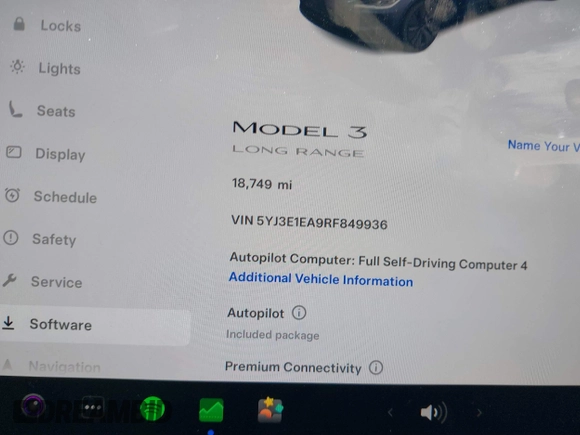 2024 Tesla Model 3 with VIN 5YJ3E1EA9RF849936, listed as a IAAI auction lot 41707656 with 18,749 mi miles and . Bid and sale history available at DreamBid. Image 7.