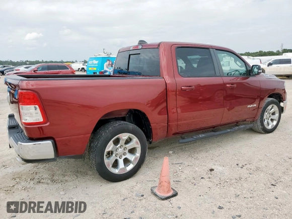 2021 Ram 1500 Lone Star with VIN 1C6RREFT3MN574412, listed as a Copart auction lot 65439215 with 97,391 mi miles and Salvage title. Bid and sale history available at DreamBid. Image 3.
