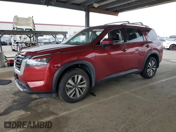 2024 Nissan Pathfinder SL with VIN 5N1DR3CAXRC206771, listed as a Copart auction lot 48818065 with 21,339 mi miles and Salvage title. Bid and sale history available at DreamBid. Image 1.