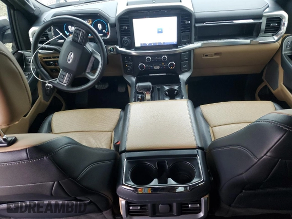2022 Ford F-150 XL with VIN 1FTFW1E50NFB97744, listed as a Copart auction lot 43906525 with 49,036 mi miles and Salvage Title. Bid and sale history available at carsss.com. Image 8.