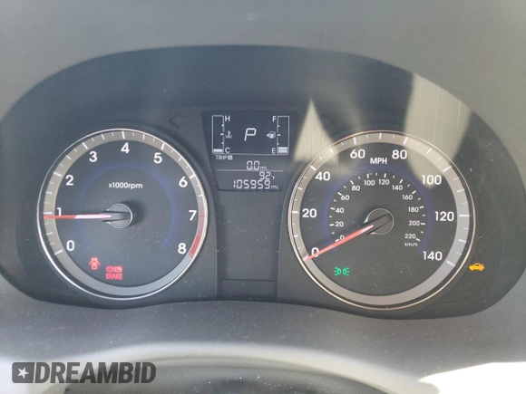 2015 Hyundai Accent GLS with VIN KMHCT4AE7FU913311, listed as a Copart auction lot 71148293 with 105,959 mi miles and . Bid and sale history available at DreamBid. Image 9.
