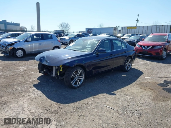 2017 BMW 3 Series 330i xDrive with VIN WBA8D9G37HNU65303, listed as a IAAI auction lot 41813598 with 43,072 mi miles. Bid and sale history available at carsss.com. Image 18.