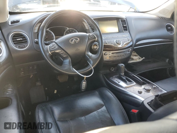 2013 Infiniti JX35 with VIN 5N1AL0MN3DC317773, listed as a Copart auction lot 75810624 with 132,718 mi miles and Salvage Title. Bid and sale history available at carsss.com. Image 8.