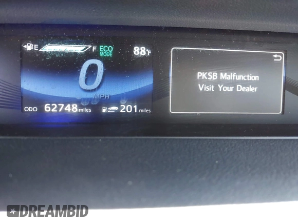 2019 Toyota Mirai with VIN JTDBVRBD2KA007074, listed as a IAAI auction lot 42277564 with 62,748 mi miles and . Bid and sale history available at DreamBid. Image 16.