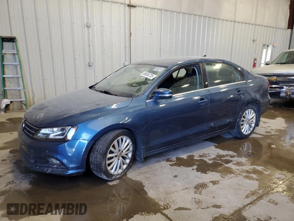 2016 Volkswagen Jetta SEL z VIN 3VWL17AJ3GM379591, wystawiony jako Copart lot #55804735 z przebiegiem 165 354 mil mil oraz Czysty tytuł • Clean title. Historia ofert i sprzedaży dostępna na DreamBid. Obrazek 1.