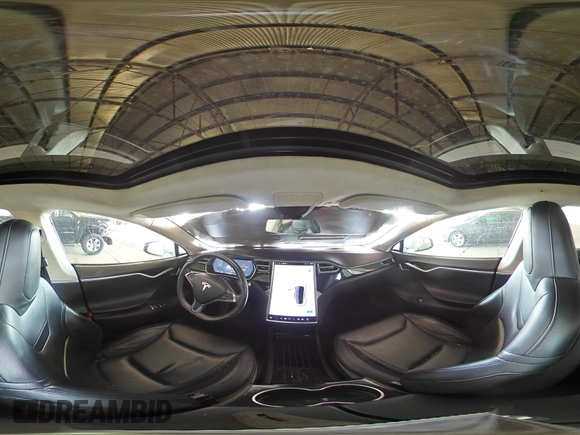 2016 Tesla Model S 90D with VIN 5YJSA1E29GF120543, listed as a Copart auction lot 56574425 with 56,412 mi miles and Salvage title. Bid and sale history available at DreamBid. Image 15.