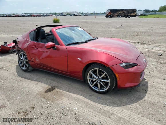 2023 Mazda MX-5 Miata RF Grand Touring with VIN JM1NDAM75P0550618, listed as a Copart auction lot 51657564 with 12,959 mi miles and Salvage Title. Bid and sale history available at carsss.com. Image 4.