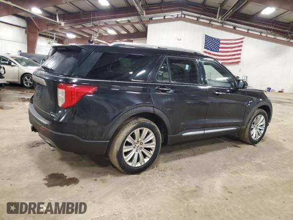 2020 Ford Explorer Limited with VIN 1FMSK8FH7LGA44275, listed as a Copart auction lot 46861555 with 118,003 mi miles and Salvage Title. Bid and sale history available at carsss.com. Image 3.