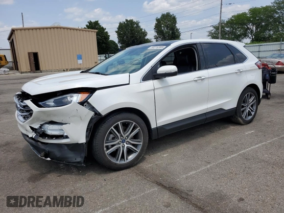 2022 Ford Edge Titanium with VIN 2FMPK4K92NBA96324, listed as a Copart auction lot 60516385 with Not provided miles and Salvage title. Bid and sale history available at DreamBid. Image 1.