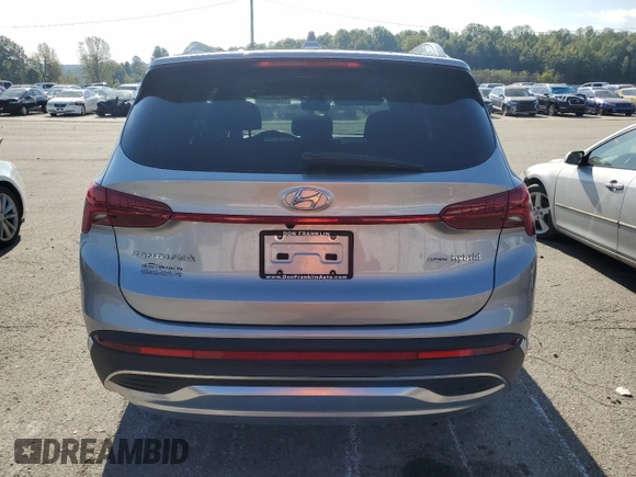 2023 Hyundai Santa Fe Hybrid Limited with VIN 5NMS5DA12PH018504, listed as a Copart auction lot 74368384 with 10,295 mi miles and Salvage Title. Bid and sale history available at carsss.com. Image 6.