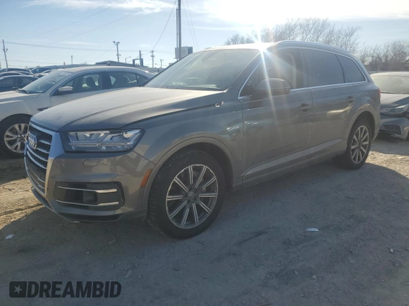 2017 Audi Q7 Premium Plus with VIN WA1LABF70HD036540, listed as a Copart auction lot 46461145 with 71,439 mi miles and Salvage Title. Bid and sale history available at carsss.com. Image 1.
