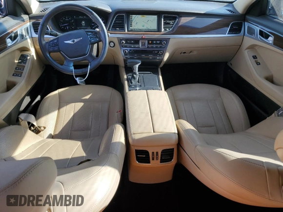 2018 Genesis G80 3.8L z VIN KMHGN4JE1JU226622, wystawiony jako Copart lot #54311945 z przebiegiem 52 742 mil mil oraz Szkody całkowita. Historia ofert i sprzedaży dostępna na DreamBid. Obrazek 8.