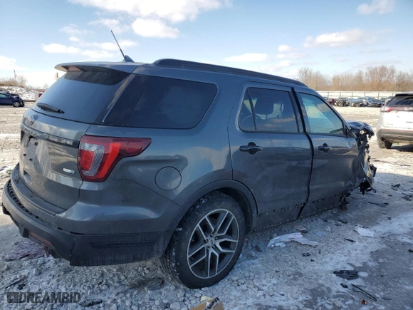 2019 Ford Explorer Sport with VIN 1FM5K8GT9KGA32854, listed as a Copart auction lot 44514545 with 124,545 mi miles and Clean Title. Bid and sale history available at carsss.com. Image 3.