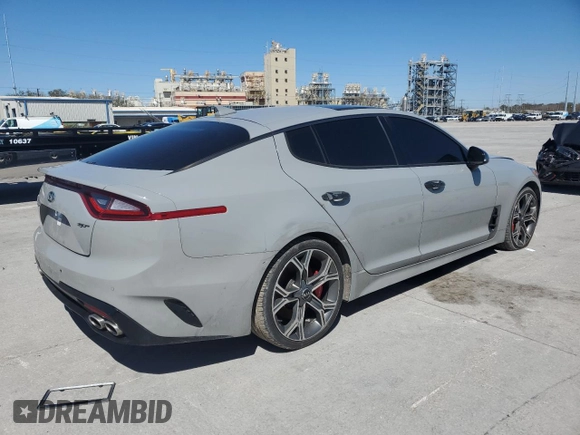 2019 Kia Stinger GT1 with VIN KNAE45LCXK6066467, listed as a Copart auction lot 87262144 with 106,033 mi miles and Clean Title. Bid and sale history available at DreamBid. Image 3.