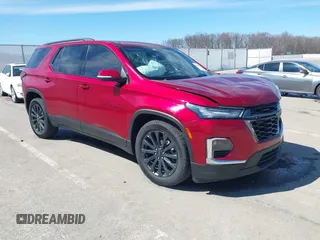 2023 Chevrolet Traverse RS z VIN 1GNEVJKW8PJ234669, wystawiony jako IAAI lot #41868166 z przebiegiem 93 737 mil mil oraz . Historia ofert i sprzedaży dostępna na DreamBid. Obrazek 1.